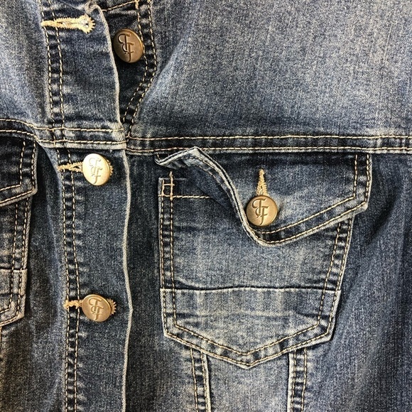 True Freedom Womens Jean Jacket, Small - Picture 5 of 8